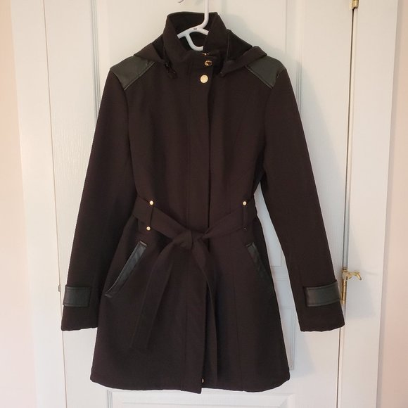 Via Spiga hooded jacket size Medium black - Picture 1 of 11